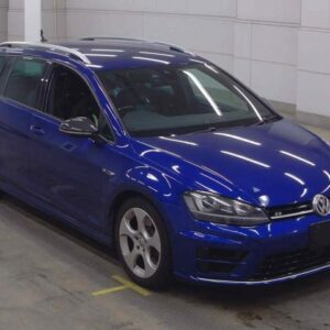 2017 Volkswagen Golf R Variant blue gasoline used car Japan export