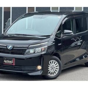 2015 Toyota Voxy black hybrid used car Japan export