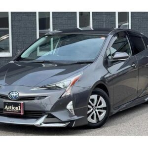2016 Toyota Prius gray hybrid used car Japan export