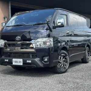 2022 Toyota Hiace Van black diesel used car Japan export