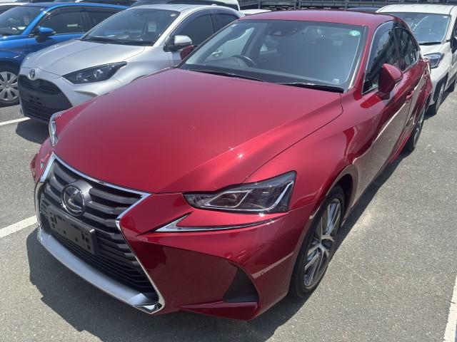 Ref:AUX-24952537 LEXUS IS 2017 1 2017 Lexus Is red gasoline used car Japan export