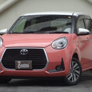 2021 Toyota Passo pink gasoline used car Japan export