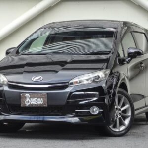 2014 Toyota Wish black gasoline used car Japan export