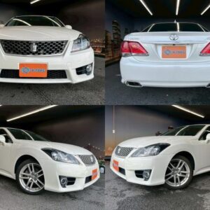 2011 Toyota Crown white gasoline used car Japan export