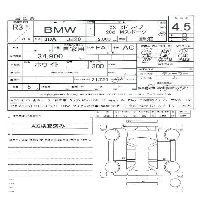 Ref:AUX-24958501 BMW X3 2021 11 Ref:AUX-24958501 BMW X3 2021 - Image 11