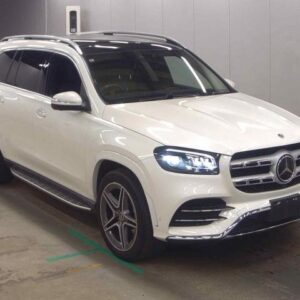 2022 Mercedes Benz Gls white diesel used car Japan export