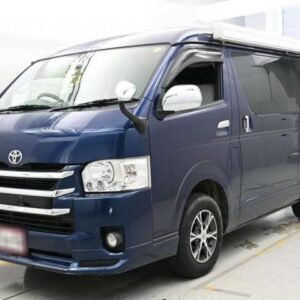 2014 Toyota Hiace Van blue gasoline used car Japan export