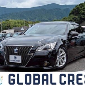 2015 Toyota Crown black gasoline used car Japan export