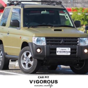 2008 Mitsubishi Pajero Mini green gasoline used car Japan export