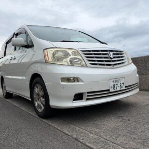 2003 Toyota Alphard V white gasoline used car Japan export