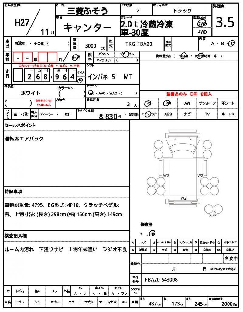 Ref:AUX-24974560 MITSUBISHI FUSO CANTER 2015 21 Ref:AUX-24974560 MITSUBISHI FUSO CANTER 2015 - Image 21