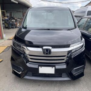 2017 Honda Stepwagon Spada black gasoline used car Japan export