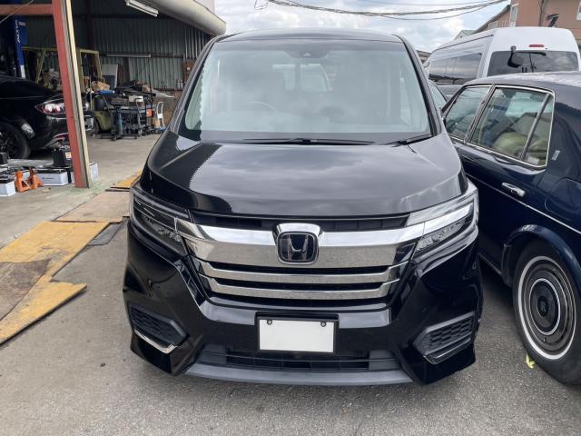 Ref:AUX-24974811 HONDA STEPWAGON SPADA 2017 1 2017 Honda Stepwagon Spada black gasoline used car Japan export