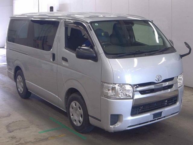 Ref:AUX-24974815 TOYOTA HIACE VAN 2019 1 2019 Toyota Hiace Van silver diesel used car Japan export