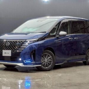 2023 Nissan Serena blue gasoline used car Japan export