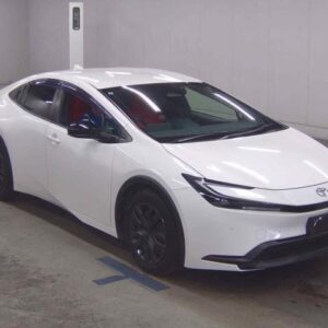 2023 Toyota Prius white gasoline used car Japan export