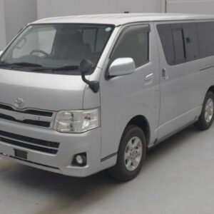 2013 Toyota Hiace Van silver diesel used car Japan export