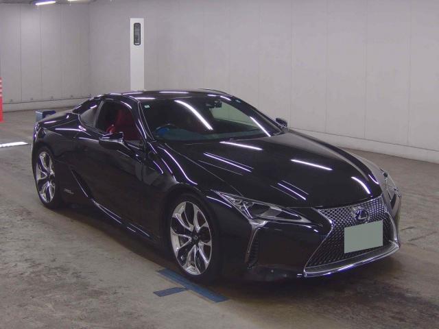 Ref:AUX-24979349 LEXUS LC 2018 1 2018 Lexus Lc black gasoline used car Japan export