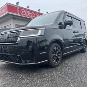 2023 Honda Stepwagon Spada black gasoline used car Japan export