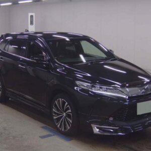 2020 Toyota Harrier black gasoline used car Japan export
