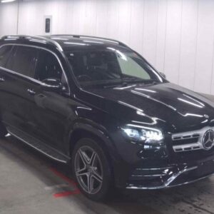 2021 Mercedes Benz Gls black diesel used car Japan export