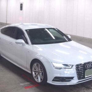 2017 Audi A7 Sportback white gasoline used car Japan export