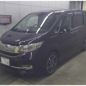 2016 Honda Stepwagon Spada black gasoline used car Japan export