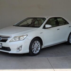 2012 Toyota Camry pearl hybrid used car Japan export
