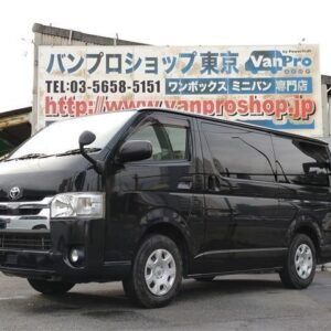 2019 Toyota Hiace Van black gasoline used car Japan export