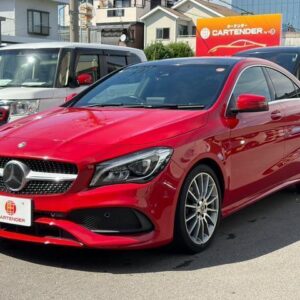 2018 Mercedes Benz Cla-Class red gasoline used car Japan export