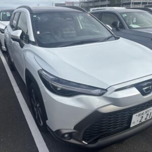 2025 Toyota Corolla Cross pearl hybrid used car Japan export