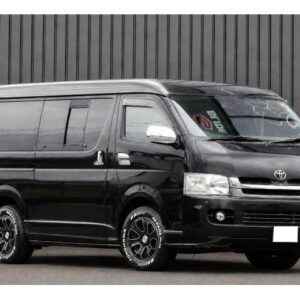2008 Toyota Hiace Van black diesel used car Japan export