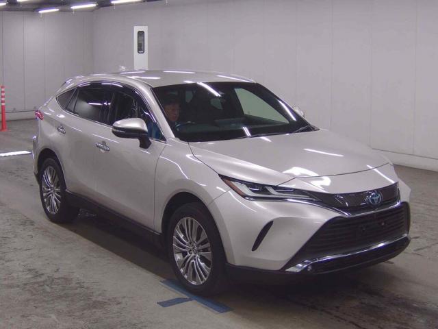 Ref:AUX-24995910 TOYOTA HARRIER HYBRID 2021 1 2021 Toyota Harrier Hybrid gold gasoline used car Japan export