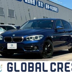 2018 Bmw 1 Series blue diesel used car Japan export