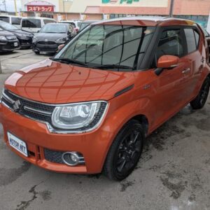 2016 Suzuki Ignis orange hybrid used car Japan export