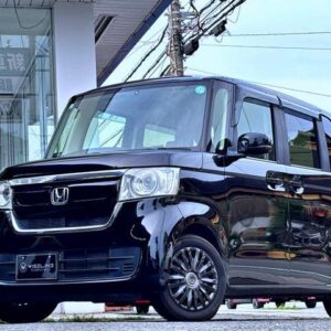 2019 Honda N-Box black gasoline used car Japan export