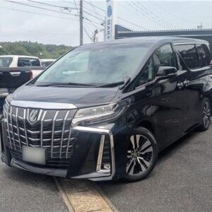 2020 Toyota Alphard black gasoline used car Japan export