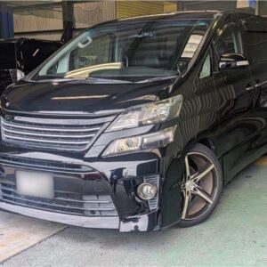 2014 Toyota Vellfire black gasoline used car Japan export