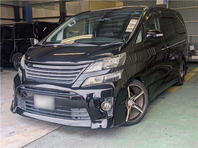 Ref:AUX-25015812 TOYOTA VELLFIRE 2014 1 2014 Toyota Vellfire black gasoline used car Japan export