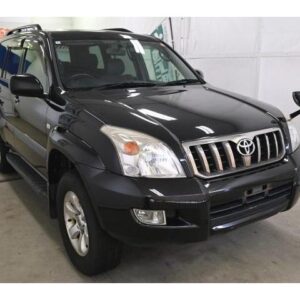 2008 Toyota Land Cruiser Prado black gasoline used car Japan export