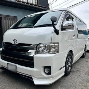 2019 Toyota Hiace Van pearl gasoline used car Japan export