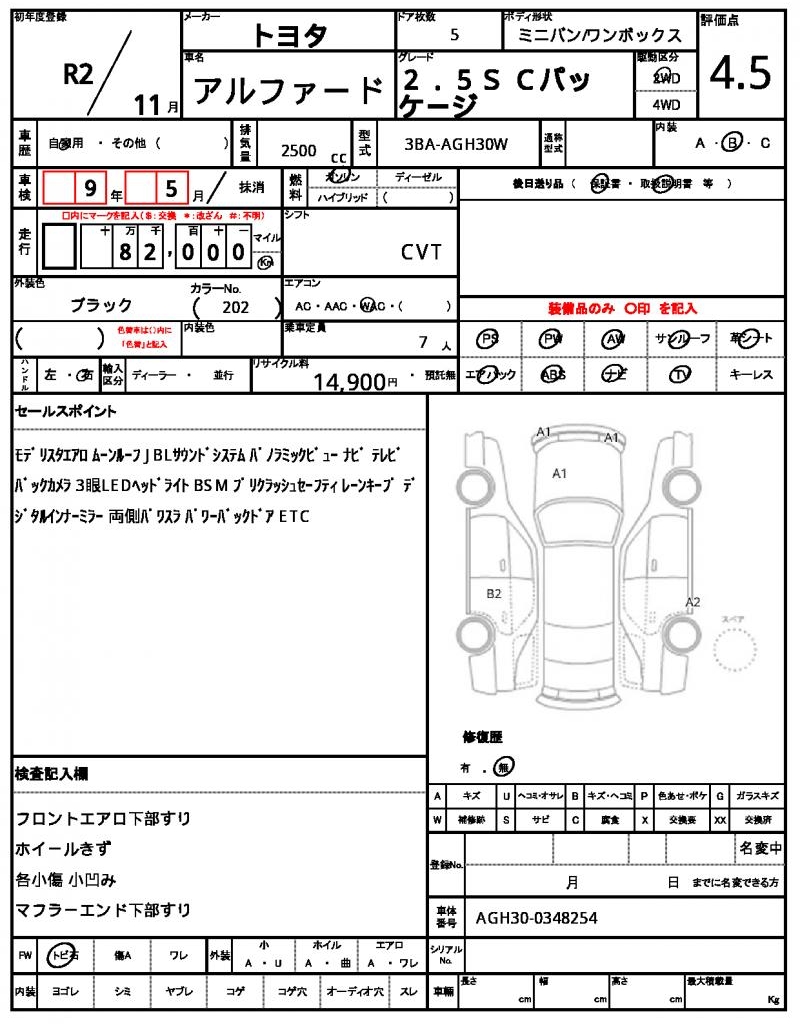 Ref:AUX-25020339 TOYOTA ALPHARD 2020 21 Ref:AUX-25020339 TOYOTA ALPHARD 2020 - Image 21