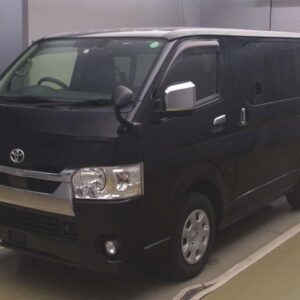 2021 Toyota Hiace Van black diesel used car Japan export