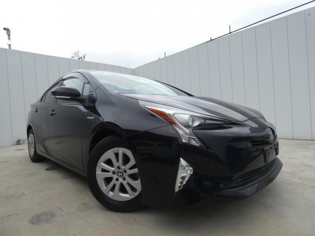 Ref:AUX-25029903 TOYOTA PRIUS 2018 1 2018 Toyota Prius black gasoline used car Japan export
