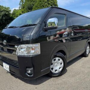 2023 Toyota Hiace Van black diesel used car Japan export