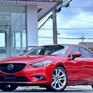 2013 Mazda Atenza Sedan red diesel used car Japan export
