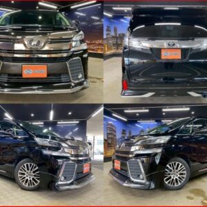 2016 Toyota Vellfire black gasoline used car Japan export