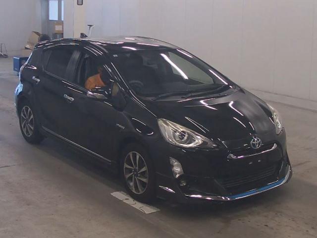 Ref:AUX-25036523 TOYOTA AQUA 2015 1 2015 Toyota Aqua black gasoline used car Japan export