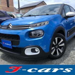 2018 Citroen C3 blue gasoline used car Japan export