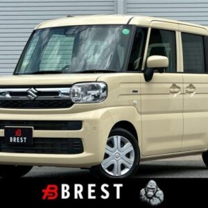 2023 Suzuki Spacia yellow hybrid used car Japan export